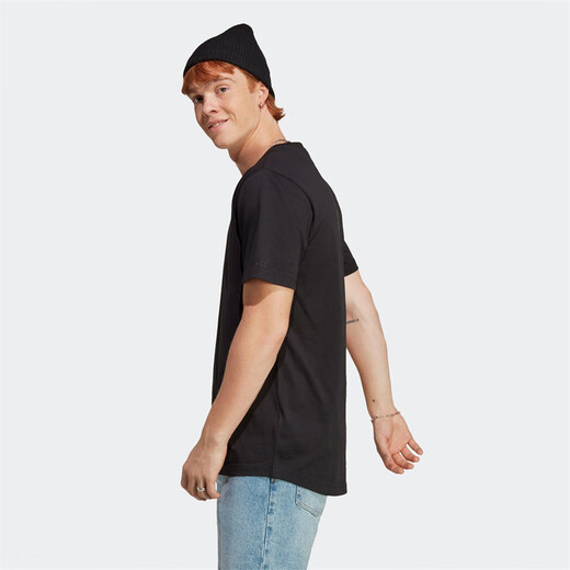 Adidas Casual Adidas Summer Sports Loose Men's Pure Cotton Round Neck Short Sleeve T-Shirt IC9793 IC9793 XL