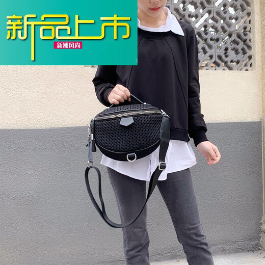 MEDYST新款时尚洋气条纹小巧背包单肩包斜挎包女包摆摊女士小包 6231黑白