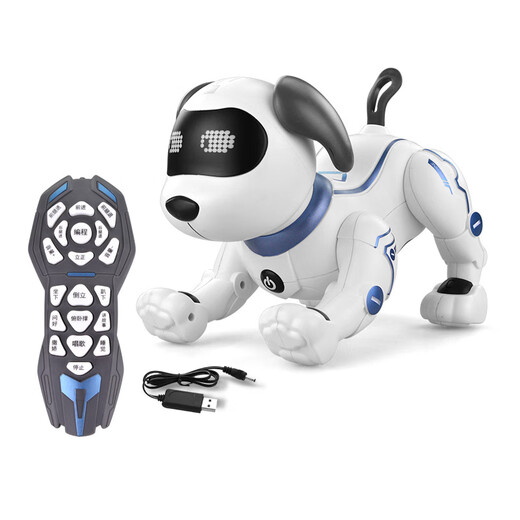 Lenenng (F) Bionic intelligent robot chien programmation simulation de cascade pourra crier et promener le cadeau de télécommande des enfants