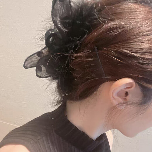 Jiaoxuefei black straight hairpins 100 straight hairpins, side clips for broken hair on the back of the head, bangs clips, hairpin clips