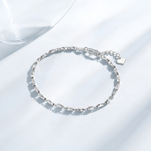 Trendy Acer Explosive Sparkling Beads PT950 Platinum Bracelet Women's Bracelet Stacked as a Gift for Girlfriend Price Approximately 3.45g