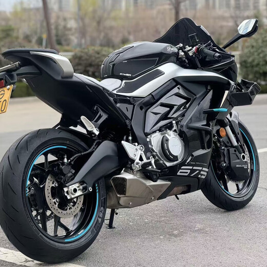 二手春风675SR-S三缸水冷跑车趴赛重机钱江QJ赛800赛921摩托车 黑色