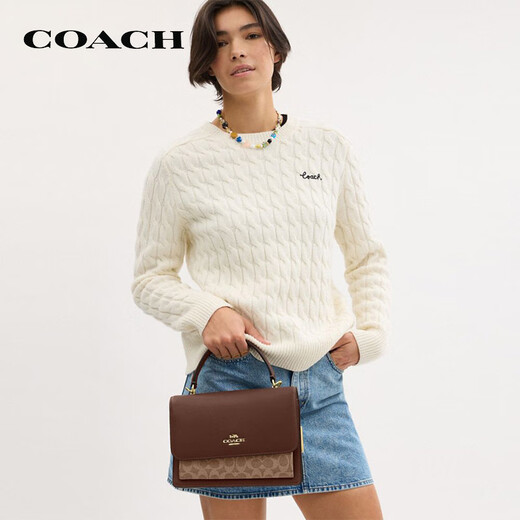 蔻驰（COACH）【品牌直供】女士中号经典标志KLARE单肩斜挎包CY687IMXHE