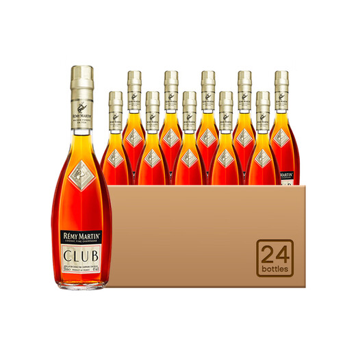 人头马（Remy Martin）CLUB优质香槟区干邑白兰地 进口洋酒 囤货装 350mL 24瓶