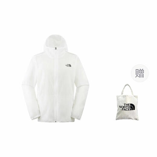 北面北面THE NORTH FACE 城市户外系列 背面字母Logo印花连帽 雪峰白 S
