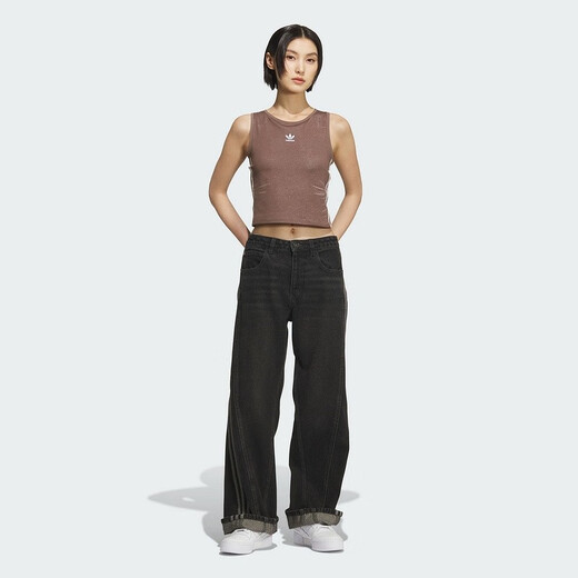 
Adidas (adidas) Clover Women's Fashion Comfortable Slim Sports and Casual Short Breathable Vest KE3722 KE3892 S