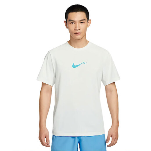 Nike (Nike) Ice Seide Cool Kühlkurzmännische Herren Sommer kleiner Haken runder Hals Lose atmungsaktiven Schnelltrocknen Sportswear Student T-Shirt Top Hv4882-121 L