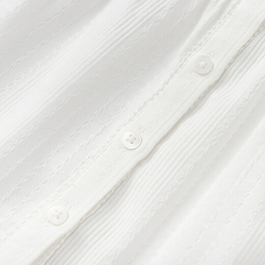 Balabala shopping mall same style baby shirt sweet A-type girls long-sleeved top 2025 new autumn wear white tone 00311 90