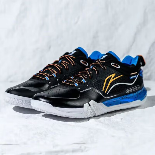Li-NING (LI-NING) Ground-Flying III PRO 2025 New Professional Badminton Shoes Comprehensive and Balanced Anti-Slip, Wear-Resistant and Shock-Absorbing Ground-Flying 3PRO AYAV001-6 Artist 43.5
