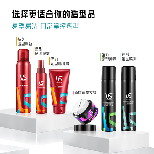 Sassoon Styling Foam Mousse Foam Powerful Long-lasting Styling 250ml Men's and Women's Universal Styling Long-lasting