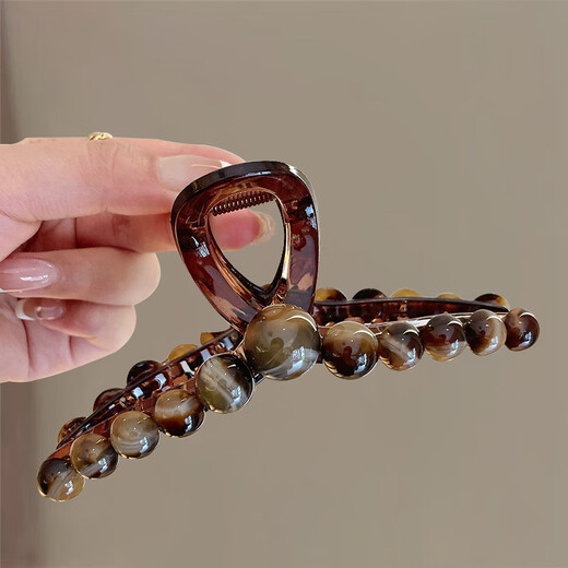 Xiang Wan hair clip grabber female high-end acrylic hair clip temperament hair clip back of the head shark clip hair accessories female birthday gift