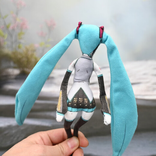 酷酷藤虚拟歌手初音未来镜音双子重音teto周边抽象玩偶老鼠干可活动摆件 初音未来 15厘米