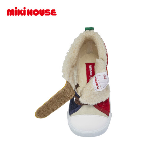 MIKIHOUSE Japanese-made winter cotton shoes corduroy warm plus velvet baby shoes boys and girls toddler shoes multi-color