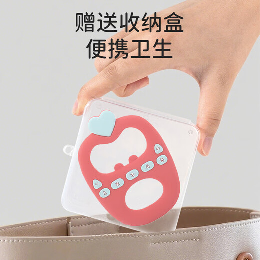 Bow's Imitation Apple Teething Stick for Infants and Toddlers, Soothing Silicone Teething Stick, Can Bite Baby's Teething Oral Desire Period Grip Toy