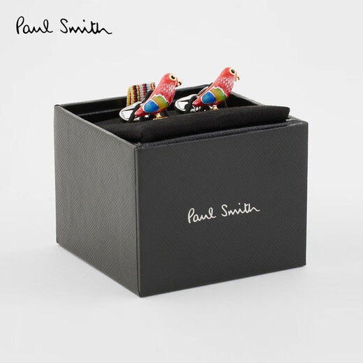 Paul Smith Men's Macaw Cufflinks French Shirt Cufflinks Cuff Pins Holiday Gifts Valentine's Day Gift Red