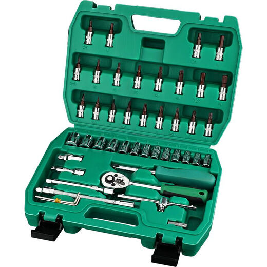 Clcey Auto Repair Toolt Send Sleve Wrench Ratchet Repair combinaison Boîte à outils de réparation de voitures ménage