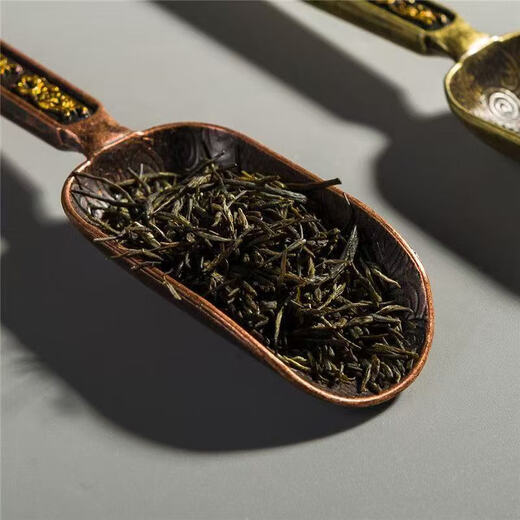 Chu Jie Ao Kung Fu tea set teaspoon tea set accessories small spoon small shovel Xiangyun tea spoon bronze color 1 piece
