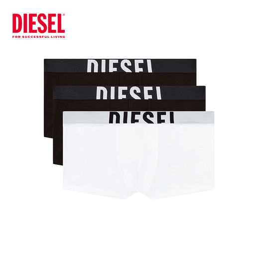 迪赛（DIESEL）男士平角内裤3件装4款舒适透气内裤A175800HJBWE4877官方旗舰 【三件装】A175800HJBWE3784 2XL