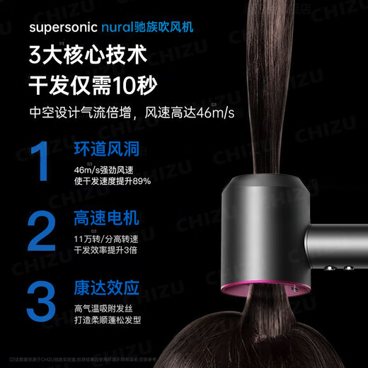DIKTT Germany hair dryer for home use, silent negative ions, high power, no harm to power generation, hair dryer for girls, genuine home use, no harm to hair, silent second-drying hair care hair dryer, Valentine's Day limited color, sunset rose, five air nozzles, Valentine's Day gift for the target.