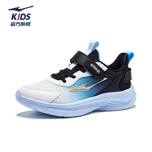 
Hongxing Erke (ERKE) children's shoes for boys and girls running shoes for children's autumn new products, dense net cushioning sports shoes, erkebai/swimming pool blue/black 34