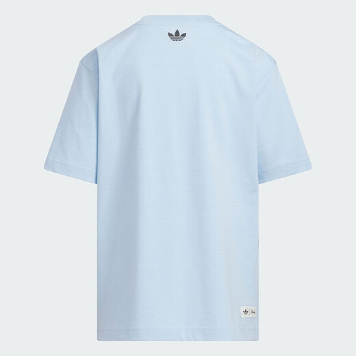 Adidas Kinderkleidung 25 Sommer- und Herbst-Kinder-T-Shirts 3. Blattklee Gelenkmuster für Männer und Frauen mittel- und großer Kinder loser Baumwoll-T-Shirt KG6628