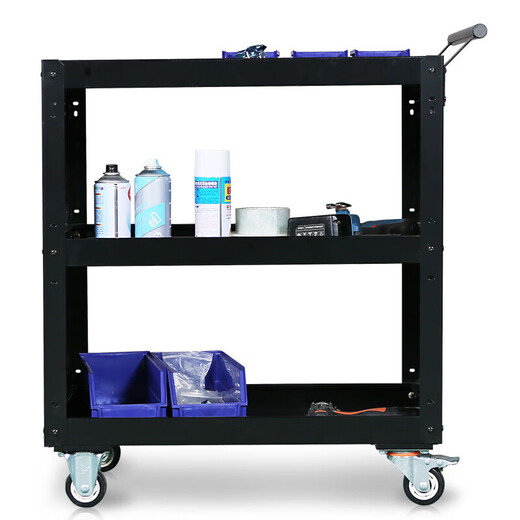 Jingxinda Factory Workshop Tool Trolley Mobile Auto Repair Hardware Tool Trolley Multifunctional Tool Storage Parts Trolley Tool Trolley (Blue)