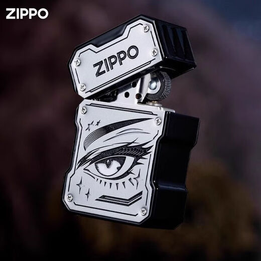 ZIPPO lighter official one-eye ten thousand years slim machine shell windproof kerosene gift set for men zp one eye ten thousand years-gift package set containing oil