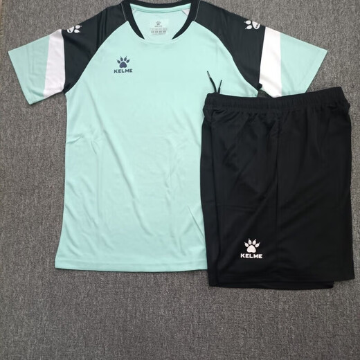 
KELME football suit custom Kamei short-sleeved jersey men's and women's competition training team uniform quick drying breathable printing number sport 010 black 2XL