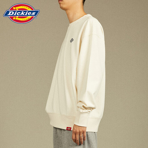 Dickies卫衣男秋冬新款圆领套头上衣女长袖宽松美拉德潮百搭外套 黑色12596 【个性镭射大标】 S
