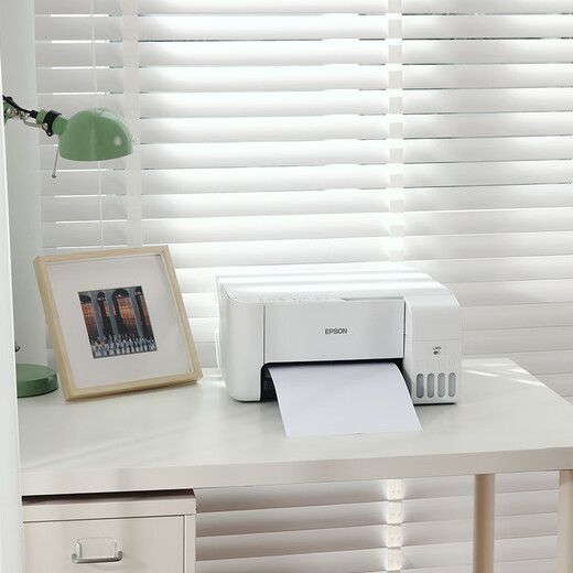 Epson (EPSON) color printer home small L3251/3253/3256/3258 student photo mobile office A4 home copy scanning inkjet ink warehouse all-in-one machine Unpacked use does not support returns Teacher L325 White (None Package Three Photo Printing Package