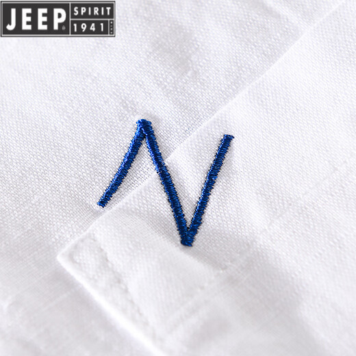 Jeep Spirit Herrenlinie Line Revers Kurzarm T-Shirt Lose Hemd Kragen Top Kleidung mit LED T-Cotton Line T-Shirt Line Sommer 9711 Weiß 3xl