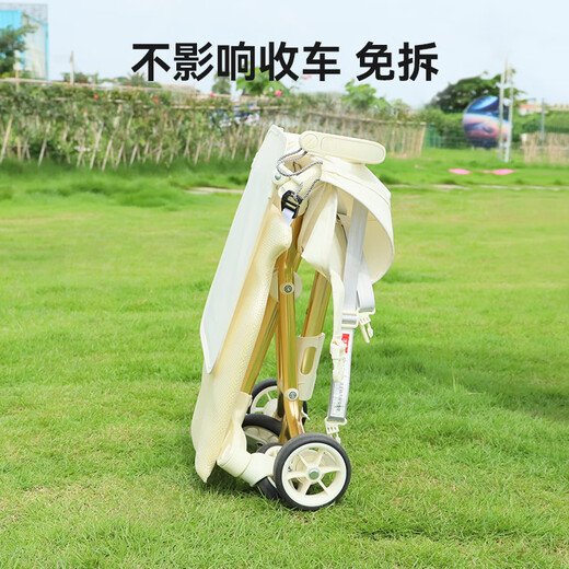 小虎子t18/t28/t3T2/KK口袋婴儿推车靠背硬板支撑护脊防驼背 米色收纳挂袋