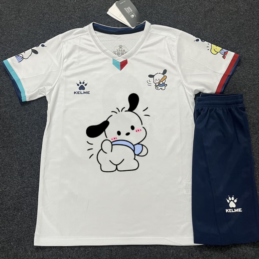 Kelme Football Sportswear-Anzug Anzug Erwachsener Kinder kurzärmelige Sportteam Uniform Männer und atmungsaktive Wettbewerbsausbildung von Frauen 1048-weißer Anzug L L.