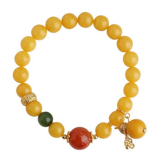 Potala Palace beeswax southern red jasper bracelet 925 silver birth year transfer bead bracelet for men and women as a birthday gift for girlfriend