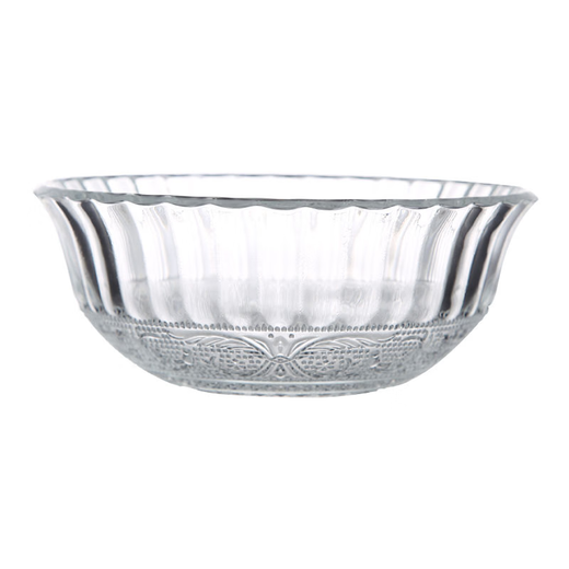 
Yonghuan Home Glass Bowl Large Size Ice Powder Shrimp Sauce and Fairy Grass Creative Personalized Fruit Salad Bowl Exquisite Transparent Sweet Apple Bowl 16755CM 48 pieces