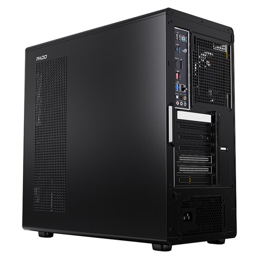 Peninsula Iron Box (PADO) Zhulong L6 Black Glass Side Mesh Desktop Computer Main Case Supports 360 Water Cooling/ATX Motherboard/Air Duct Case/Dust-proof Cooling/12 Fan Positions