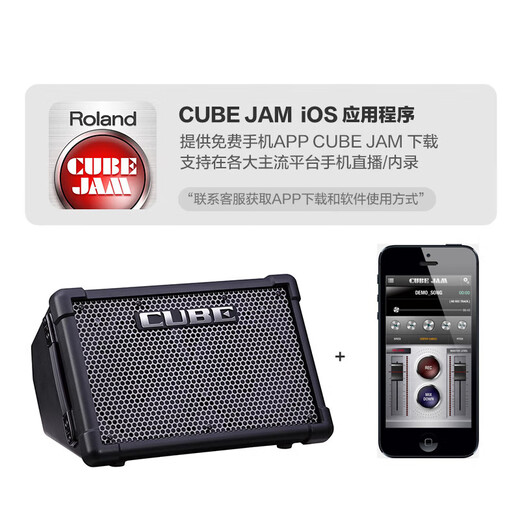 Roland CUBE-Street EX speaker outdoor road show portable playing and singing electric blowpipe electric guitar outdoor playing and singing speaker EX black + functional battery + trolley bag + Shure SM58S