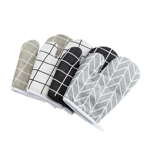 UOSO value thickened cotton microwave oven gloves anti-slip anti-scalding high temperature insulation gloves oven baking anti-scalding gloves 1 thickened cotton