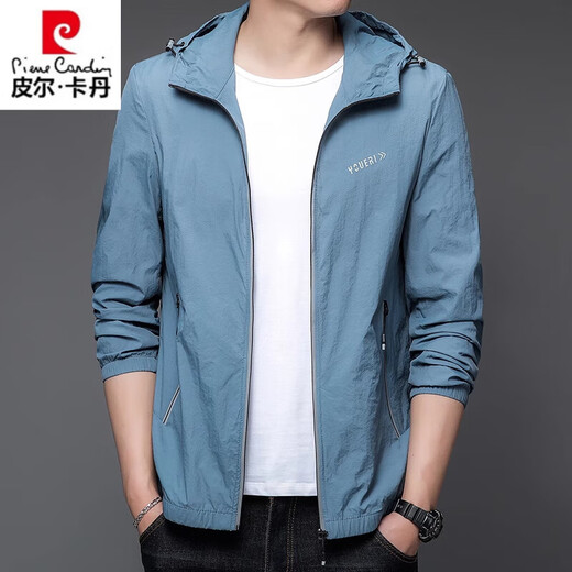 
Pierre cardin (pierre cardin) original yarn sun protection clothes men's summer jacket hooded middle-aged and young outdoor leisure ice silk original yarn sun protection clothes jacket 9928 mist M 170 Recommended 100-120 Jin [Jin equals 0.5 kg]