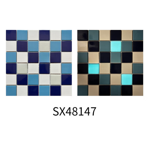 Dingyu Ligero de almacenamiento LIGHT PISMA MOSAICA Azul Gradiente Green Gradiente Luminoso Azulejos de decoración de la piscina de 25x25 mm SX48LW02