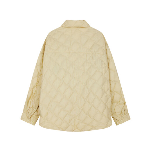 JNBY/Jiangnan Buyi [95 White Goosevelt] Autumn and Winter Light and Leisure Loose Commuter Down Jacket 5OAC1584H 748/Shallow Bean Yellow L