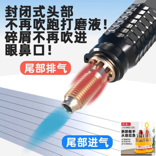 
Large ball, small round, small pneumatic grinder, air grinder, industrial grade 3m handle, small pneumatic grinding, polishing, S663 upgraded model 6636 single machine + cylindrical 1.5MM (imported grinding