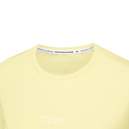 Skechers Fitness Yoga Cycling Clothes 25 New Summer Clothing Women's Small Short Sports T-Shirt Short Sleeve Pink/002M 2XL