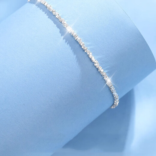 MZMZ platinum bracelet for women pt950 platinum all-match fashion bracelet Valentine's Day birthday gift for girlfriend and wife when/next day delivery - light luxury - baby's breath bracelet