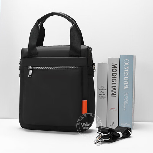 Walker Shop men's briefcase [Oxford cloth] one-shoulder laptop bag vertical business travel handbag fashion men's bag blue 29*10*26 11 inches