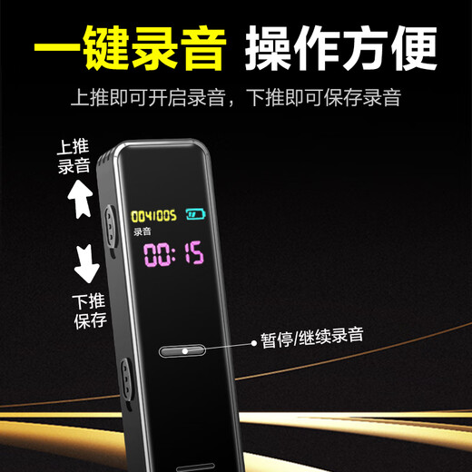 Shinco Recording Pen A02 Professional Portable 32G Large Capacity Professional Recorder High Definition Noise Reduction Super Long Recording Business Office Conference Training Learning Recording Equipment