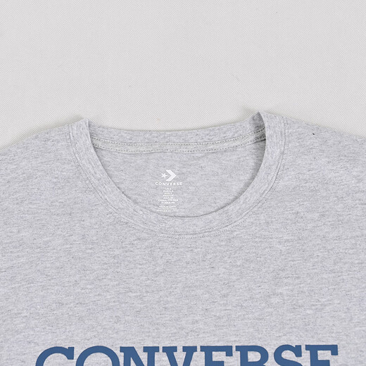 匡威（Converse）夏季2024新款简约男子运动休闲短袖T恤10027239-A01 10027239-A02 MCH687-GHG XS