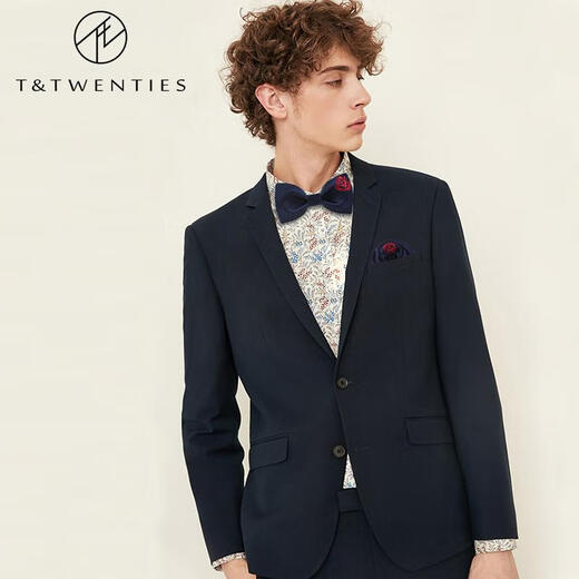 
T/Twenties hand-embroidered rose bow wedding male wedding groom blue groom best wedding wedding wedding photo host sauté [Bow tie] blue-embroidered rose_BV1349
