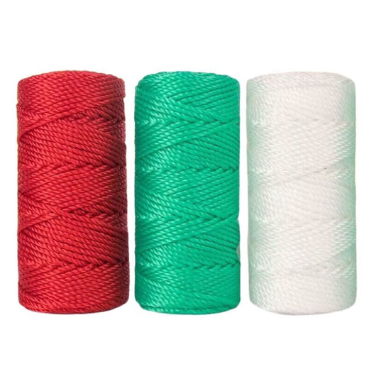 Rope, nylon rope, greenhouse, fruit and vegetable hanging rope, climbing rattan rope, fishing net rope, threading and packing rope, thin rope, wear-resistant, new material, 2mm thick, 100 meters, can be marked red, white, green