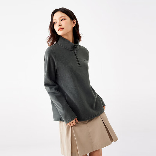 361 Sweatshirt-Herbst-Standhalsband-Fleece-Sport und lässige Outdoor plus Velvet Long-Ärmeln Top662533801-4